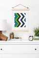 Deny Designs Karen Harris Modernity Galaxy Cool Chevron Art Print