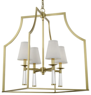 Crystorama Lighting Group 8864 Baxter 4 Light 22"W Chandelier - Aged Brass