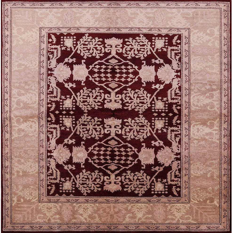 Ahgly Company Indoor Square Mid-Century Modern Area Rugs, 5' Square