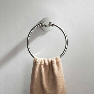 Circular Bathroom Towel Ring, Chrome
