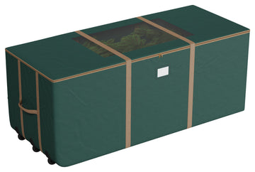Christmas Tree Storage Tote With Wheels Rolling Holiday Container for 9' Tree
