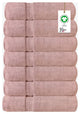 Organic 100% Cotton 650 GSM Feather Touch Quick Dry Bath Towel, Rose Dust, Pack of 7