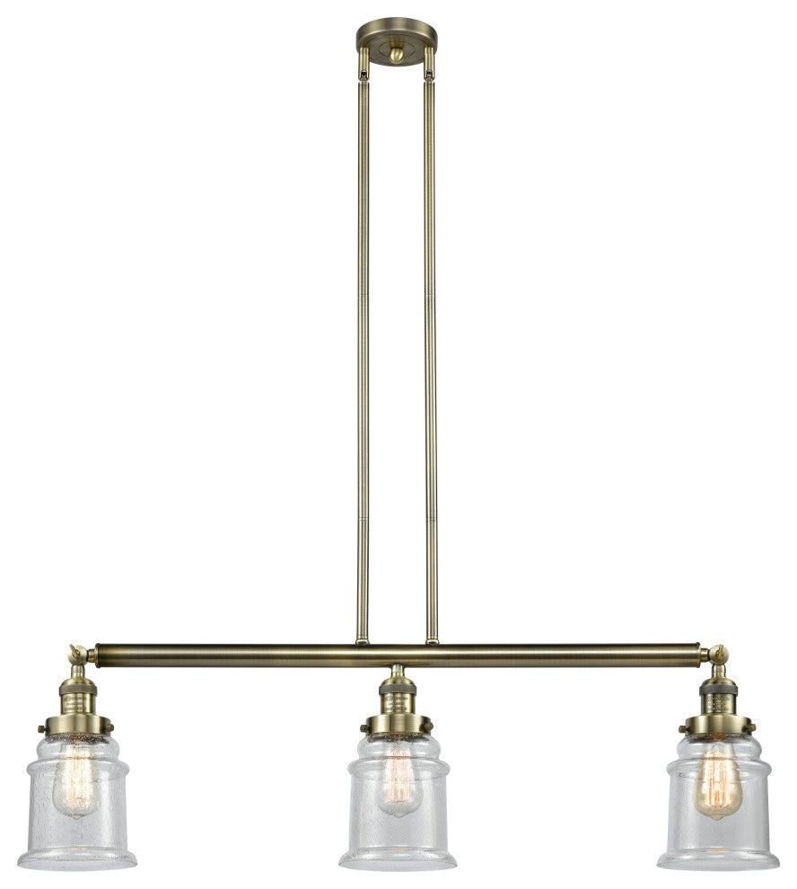 Innovations Lighting 213-Ab-S-G184-Led 3 Light Dimmable Led Island Light