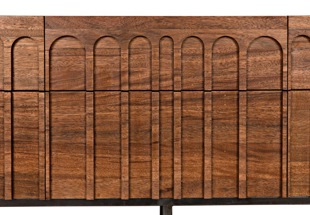 Noir Furniture - Casanova Sideboard, Dark Walnut - GCON405DW