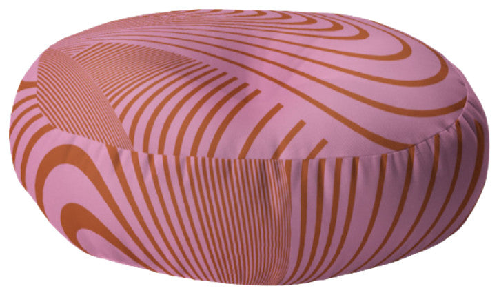 Gabriela Fuente Pink Future Floor Pillow Round
