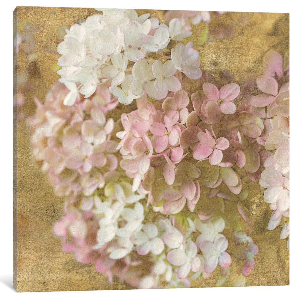 "Gilded Hydrangea II" by All That Glitters, 26x26x1.5