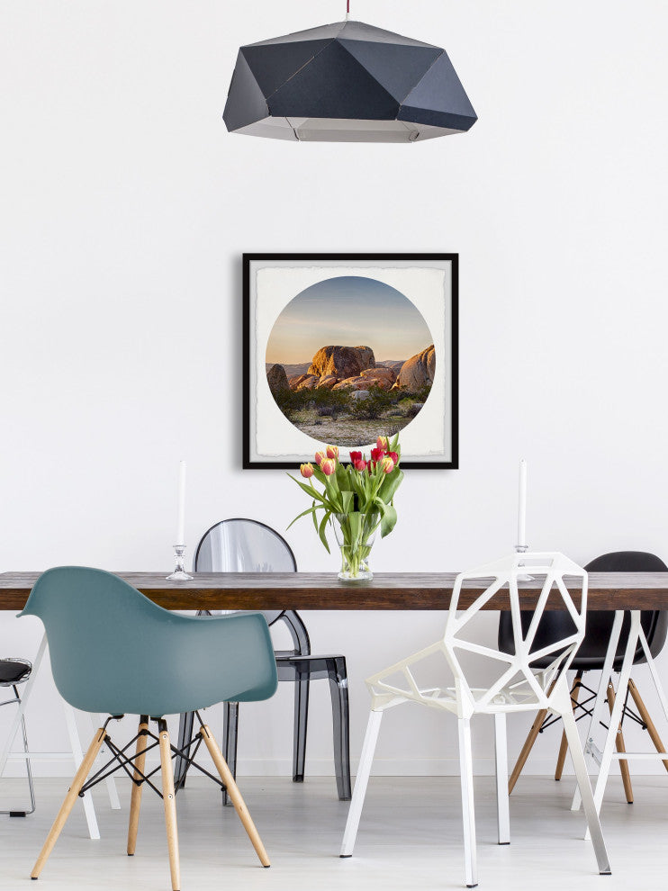 "Bryce Canyon Boulders" Framed Painting Print, 18x18