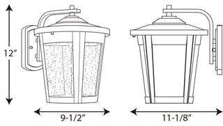 Progress Lighting 1-17W LED Outdoor Wall Lantern, Black