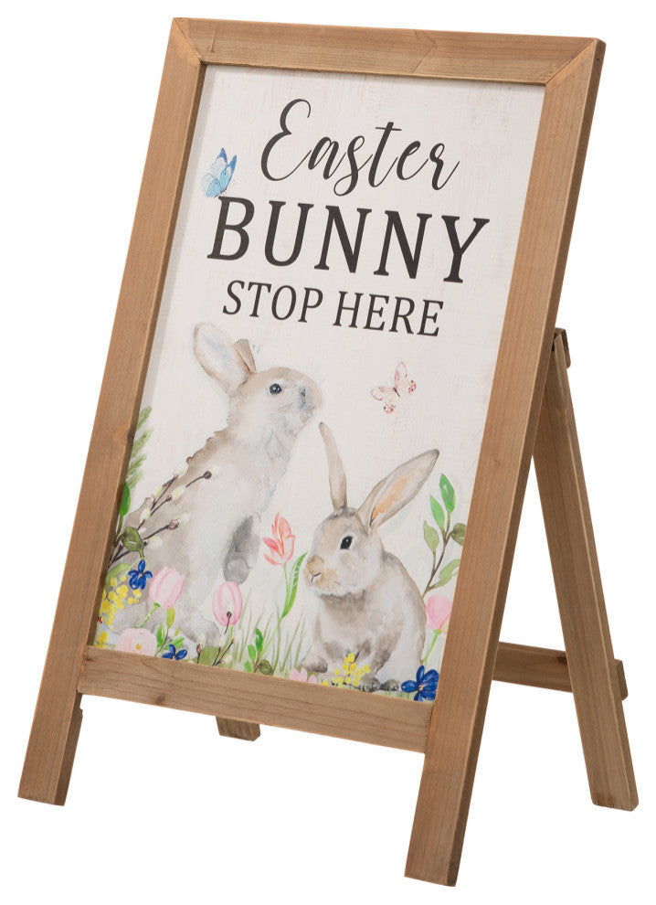 24"H Easter Wooden Porch Sign/Standing Decor