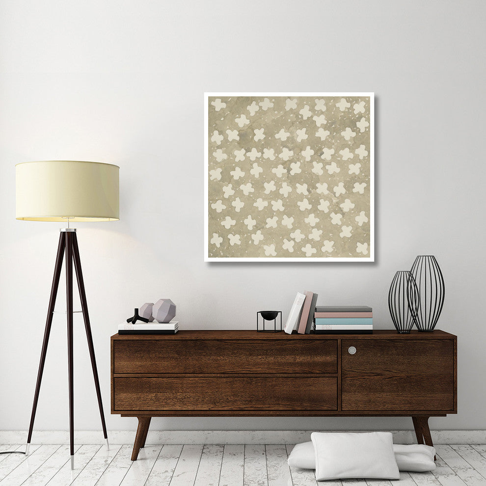 "Wishy Washy Grays III" Digital Paper Print by Shirley Novak, 42"x42"
