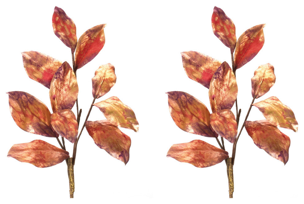 Metallic Harvest Leaf Spray, Set of 2