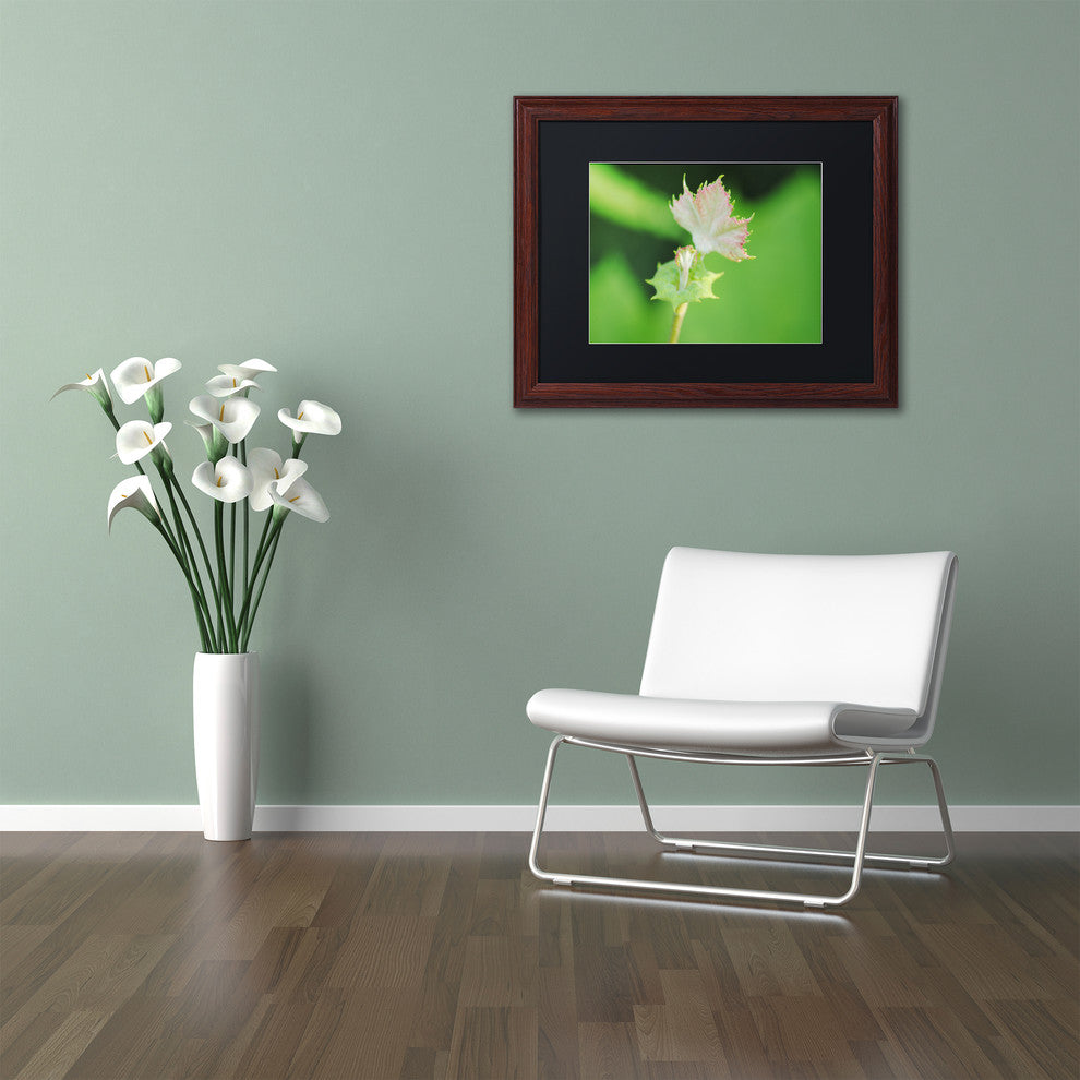 'Beginning' Matted Framed Canvas Art by Monica Mize
