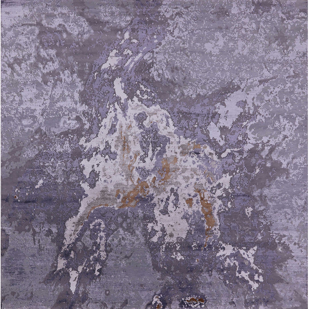 Ahgly Company Indoor Square Mid-Century Modern Area Rugs, 4' Square