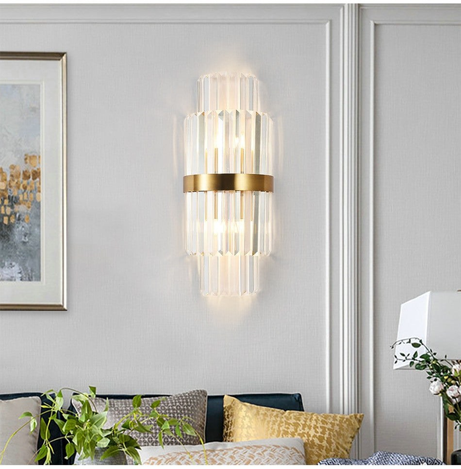 Kriens | Modern Crystal Wall Lamp for Bedroom