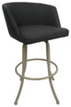 Swivel Counter Metal Pub Set - Joey Stools 26" or 30", Moonstone - Beige, 26", Crackle