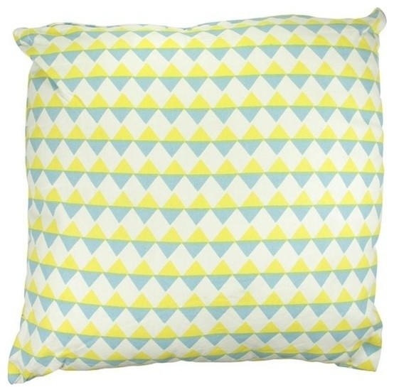 15.75" Capri Boulevard Diamond Motif Throw Pillow, Yellow