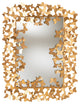 Beline Antique Gold Butterfly Accent Wall Mirror