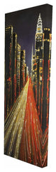 City at Night Print on Wrapped Canvas