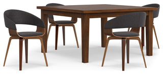 Lowell/Eastwood 5-Piece Dining Set, Charcoal Gray