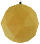 Vickerman M177378Dg 4.75" Yellow Glitter Geometric Ball Ornament, 4 Per Bag