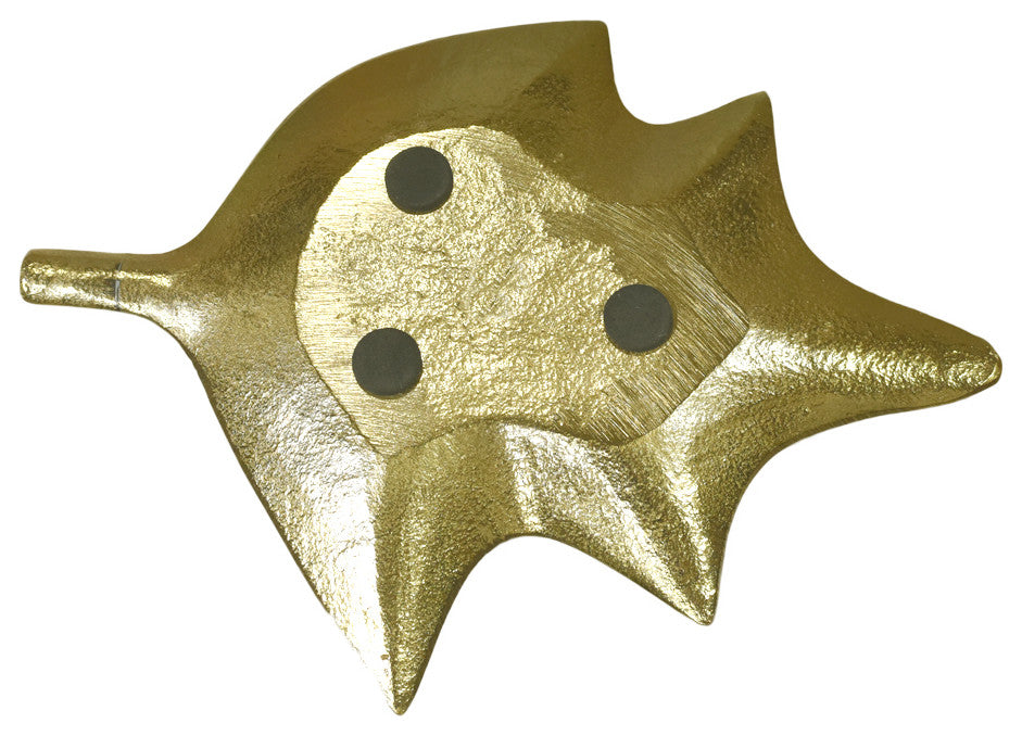 Handmade Decorative Aluminium Tray, Gold Color Coated