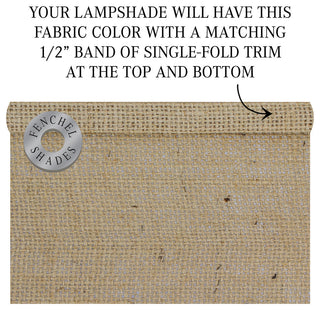 Fenchel Shades, 13"x15"x10" Spider Attachment Lamp Shade, Burlap Natural