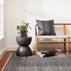 Dash & Albert Herringbone Black Handwoven Cotton Rug, Black, 2' x 3'
