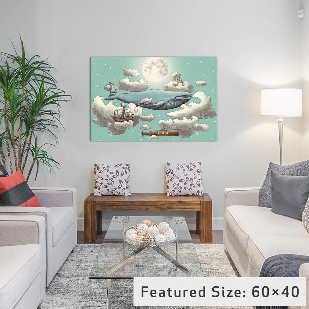 "Ocean Meets Sky #2 Gallery" by Terry Fan, 26x18x1.5"