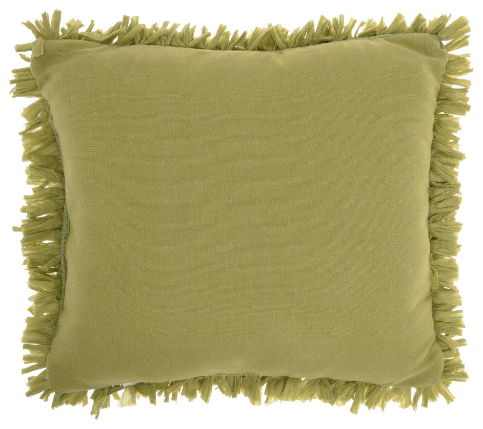 Mina Victory DL660 Throw Pillow, Lime, 17"x17"
