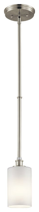 Mini Pendant 1-Light, Brushed Nickel