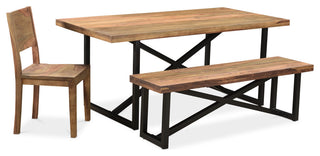 Raven Sheesham Wood Dining Table 60"