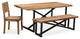 Raven Sheesham Wood Dining Table 60"