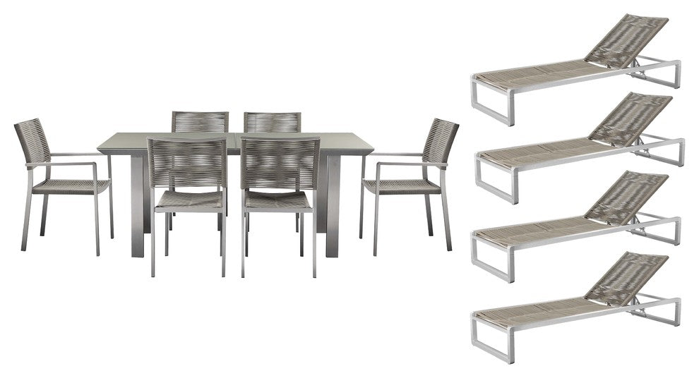 Bella 11-Piece Patio Set, Gray