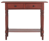 Safavieh Rosemary 2-Drawer Console, Red