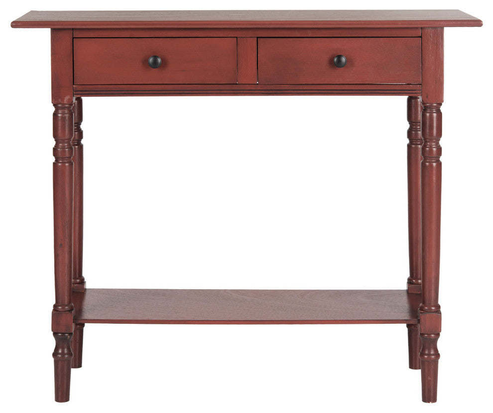 Safavieh Rosemary 2-Drawer Console, Red
