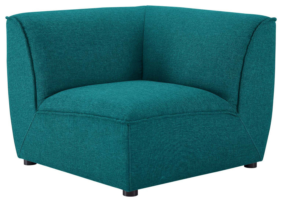 Sectional Sofa Set, Fabric, Teal Blue, Modern, Living Lounge Hotel Hospitality