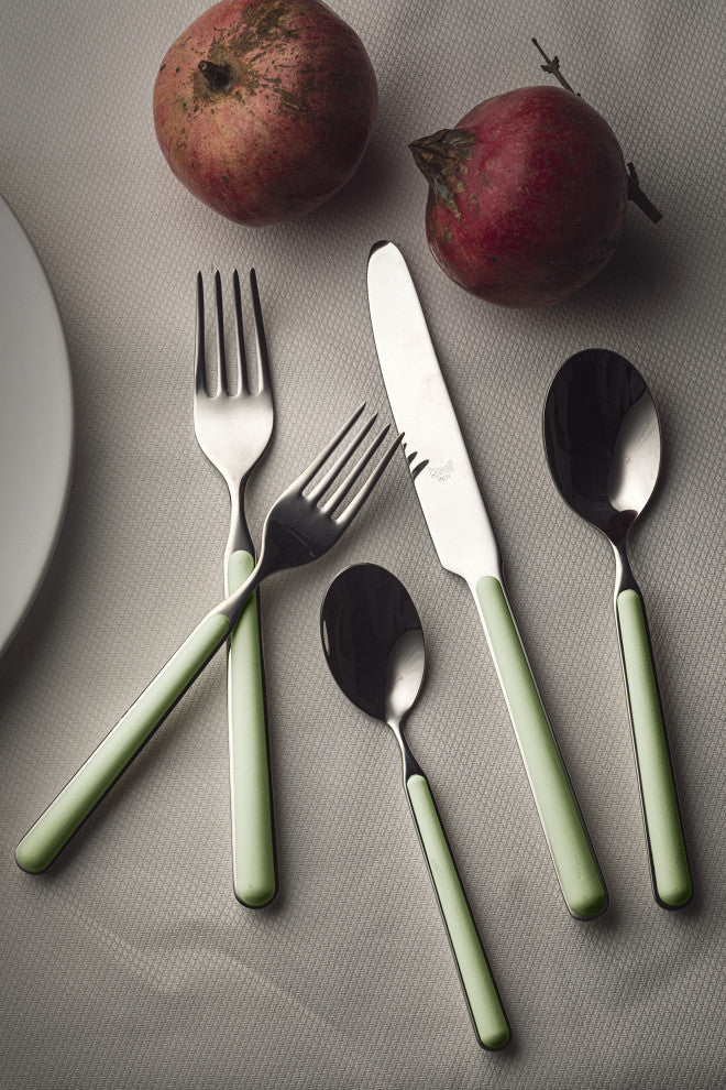 Fantasia Flatware Set, Sage, 5 Pcs.