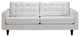 Empress Bonded Leather Sofa, White