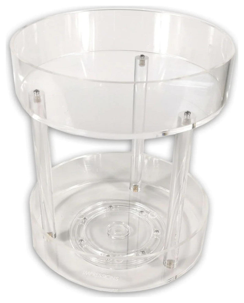 2-Tier Large Rotating Acrylic Organizer