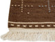 Hand Woven Brown Wool Area Rug, 9''0"x12''0"