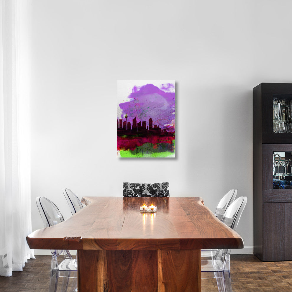"Sydney Watercolor Skyline 2" Fine Art Print