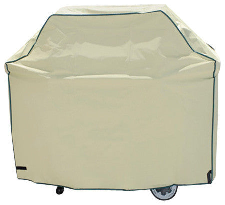 Durable Outdoor Patio Full Vinyl Premium Gas Grill Cover, Khaki