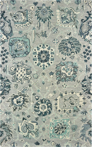 Oriental Weavers Zahra Collection Grey/ Blue Floral Indoor Area Rug 3'6"X5'6"