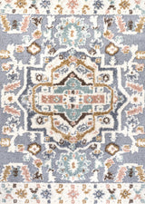 Aziza Persian Medallion High-Low Multi 5'x8' Area Rug