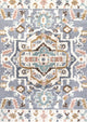 Aziza Persian Medallion High-Low Multi 5'x8' Area Rug