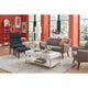 Mill Lane Loveseat With Coffee Legs, Cement