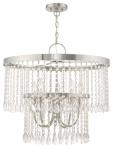 Livex Lighting Brushed Nickel 5-Light Pendant Chandelier