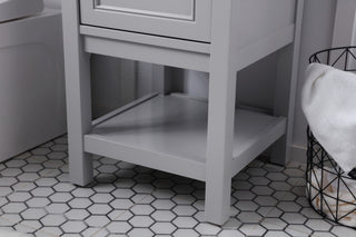 Matilda 19" Single Bathroom Vanity Set, Gray
