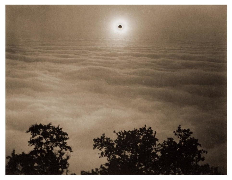 "Solar Eclipse from Santa Lucia Range, January 1, 1889" Paper Art, 26"x20"
