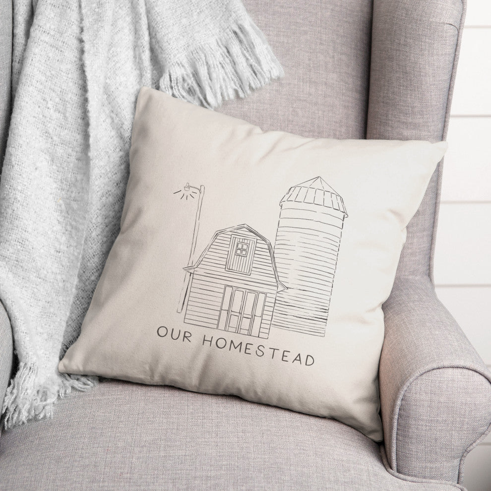 Our Homestead 18"x18" Spun Poly Pillow